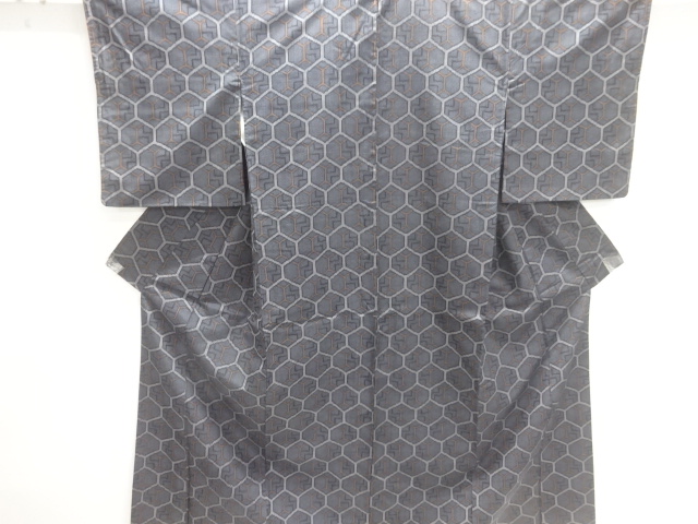 JAPANESE KIMONO / OVERTIME KAMESHOKO PATTERN WOVEN NISHIJIN DENSHO TSU
